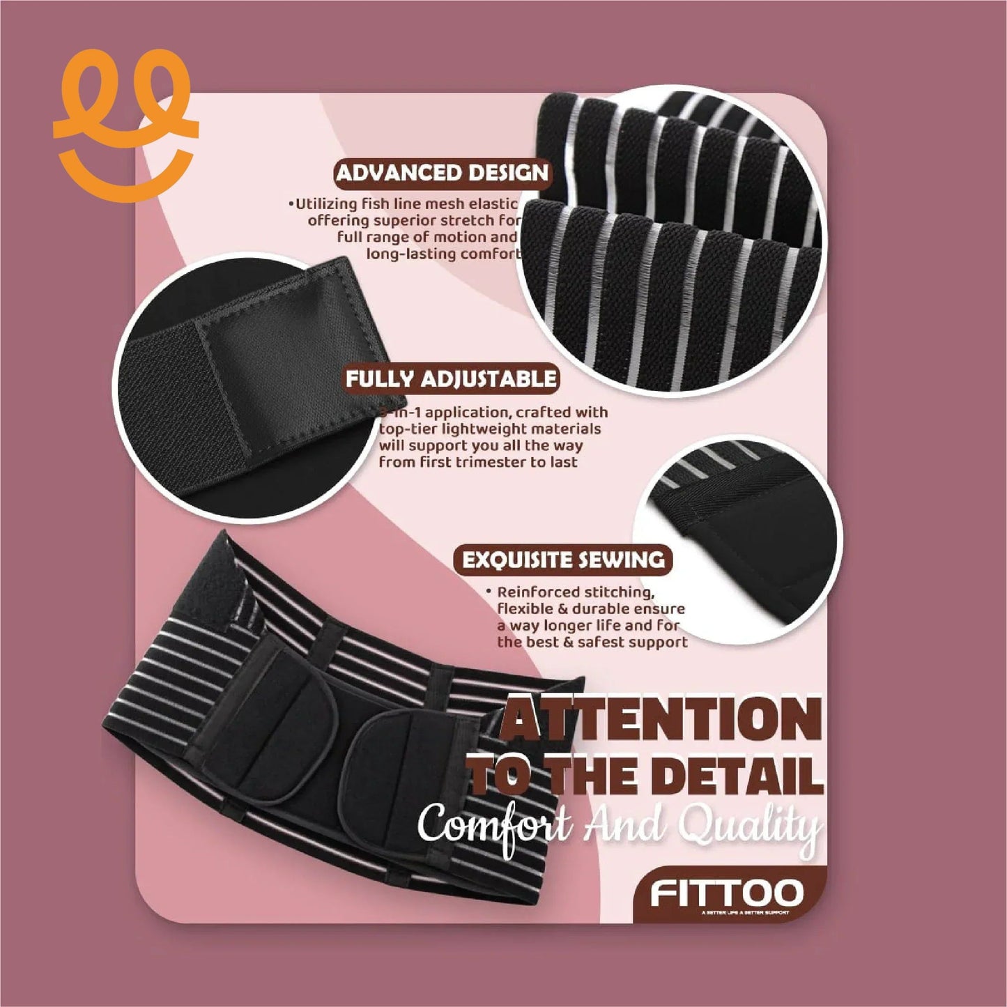 Maternity Belly Support Band - Pregnancy Belt Support