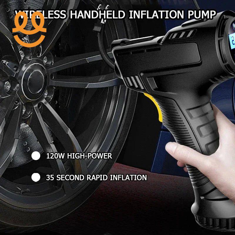 Car Mounted Inflation Pump Handheld Smart Home Car Motorcycle Portable Tire Inflation Pump Black Portable
