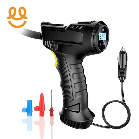 Car Mounted Inflation Pump Handheld Smart Home Car Motorcycle Portable Tire Inflation Pump Black Portable