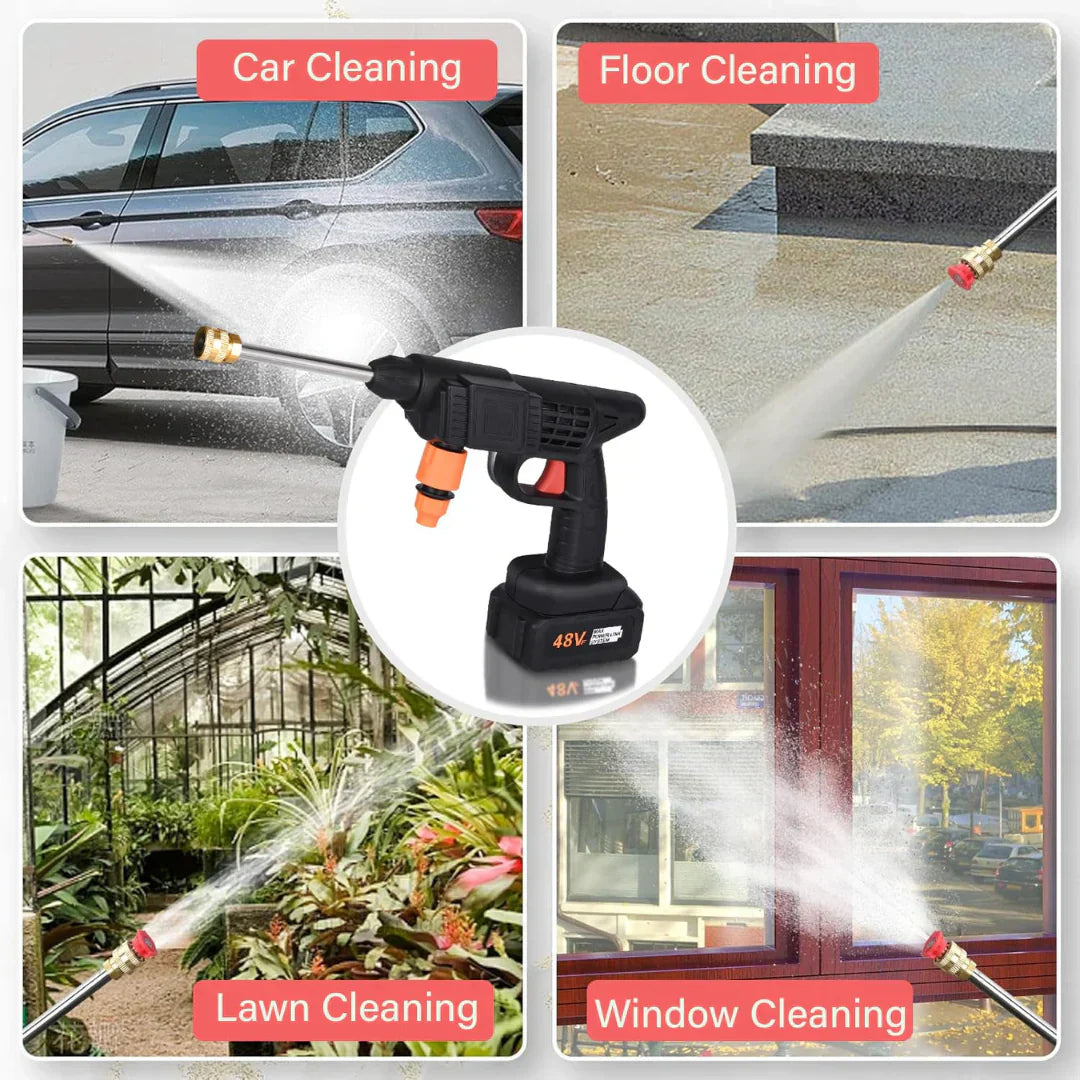 High Pressure Washer Gun With single Battery & premium Box