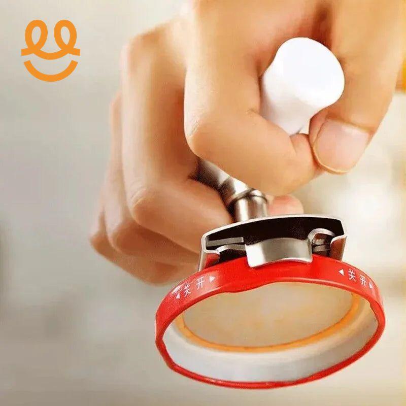 Heavy-Duty Stainless Steel Jar Opener, Lid Remover Tool