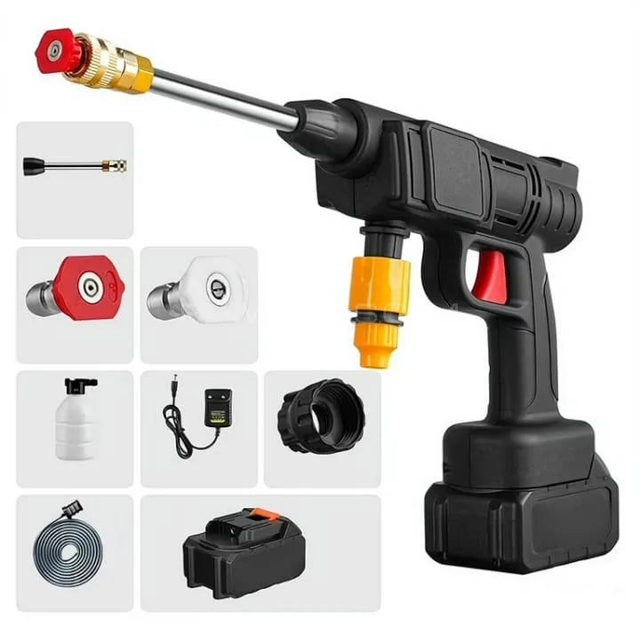 High Pressure Washer Gun With single Battery & premium Box
